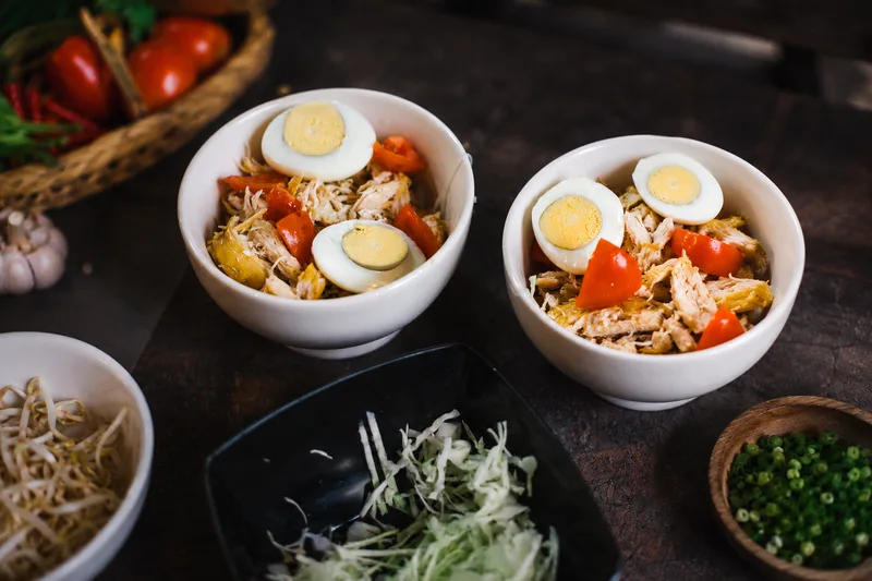 Preparing local food during the Balinese cooking class