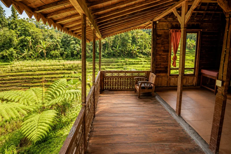 Open-air Yoga Studio at Oemah Tepi Sawah